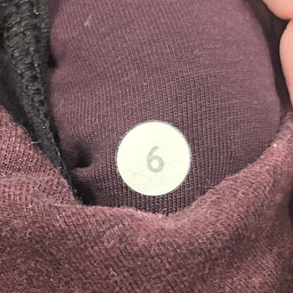 Lululemon Thats a Wrap Sweater Jacket Womens 6 Maroon Heathered Bordeaux Drama - Picture 5 of 10